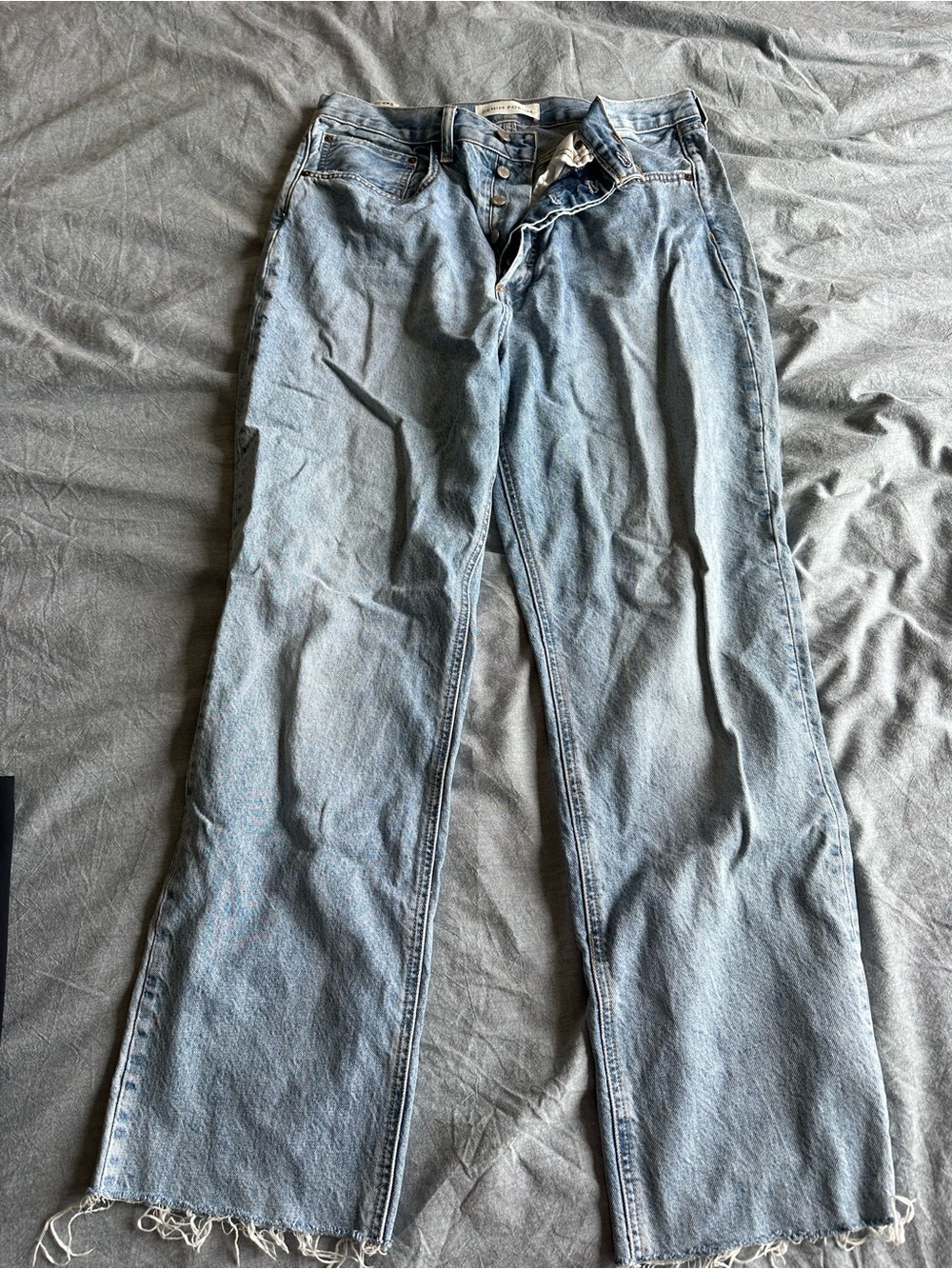 Denim Forum Women's Relaxed Straight Jeans - Light Blue